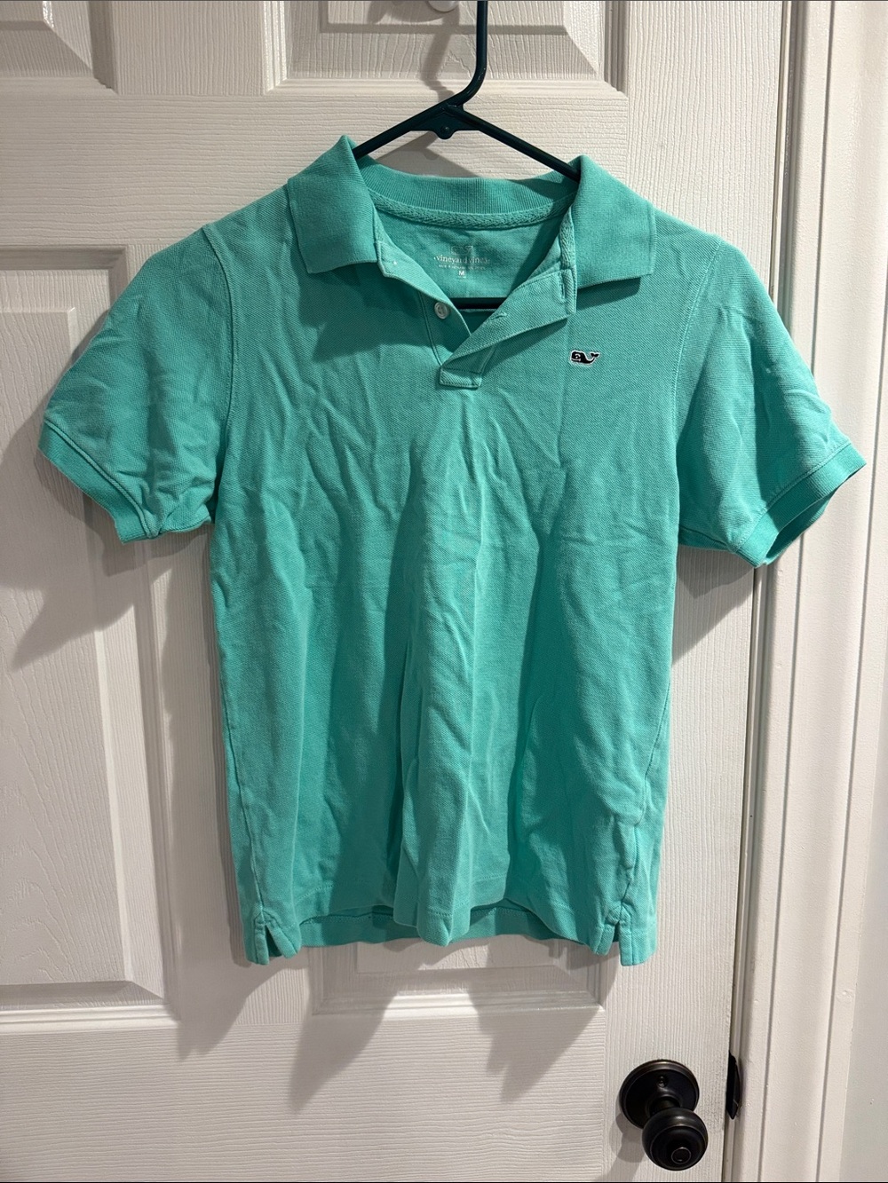 Vineyard Vines Boys' Teal Green Polo
